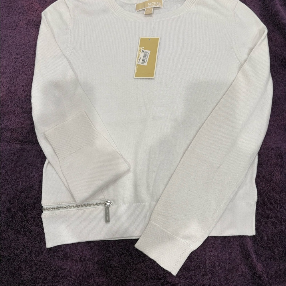 Michael Kors Womens White Sweater